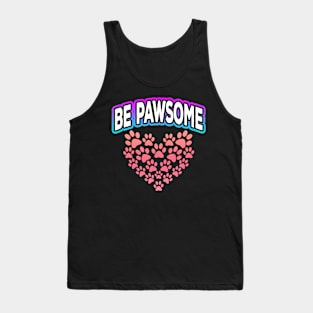 Be Pawsome Heart Tank Top